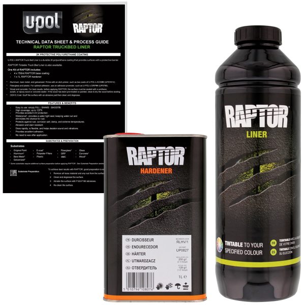 Tintable - U-POL Urethane Spray-On Truck Bed Liner & Texture Coating, 1 Liter Sale