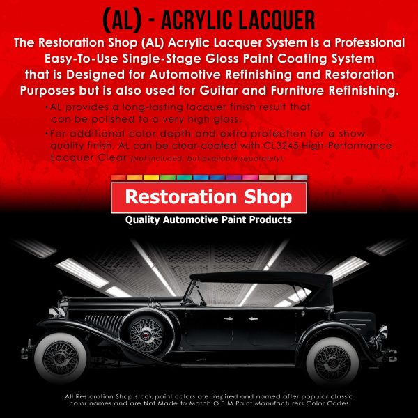 Aquamarine Firemist - Acrylic Lacquer Auto Paint - Complete Gallon Paint Kit with Slow Dry Thinner - Pro Automotive Car Truck Guitar Refinish Coating Sale - Image 3