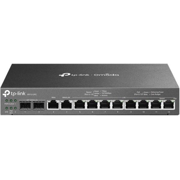TP-Link ER7212PC - Omada Gigabit VPN Router with PoE+ Ports and Controller Ability - Limited Lifetime Warranty Cheap