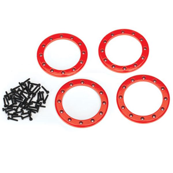Aluminum Beadlock Rings, 2.2 , Red Sale